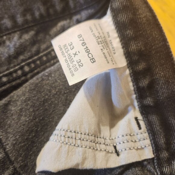 Vintage 90s Rustler Jeans 33x32 Men's Regular Fit Straight Leg Black - Picture 6 of 7